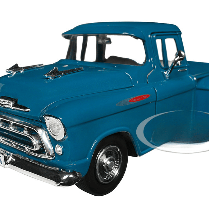 GMC camioneta AZUL de 1957 a escala 1/24 1