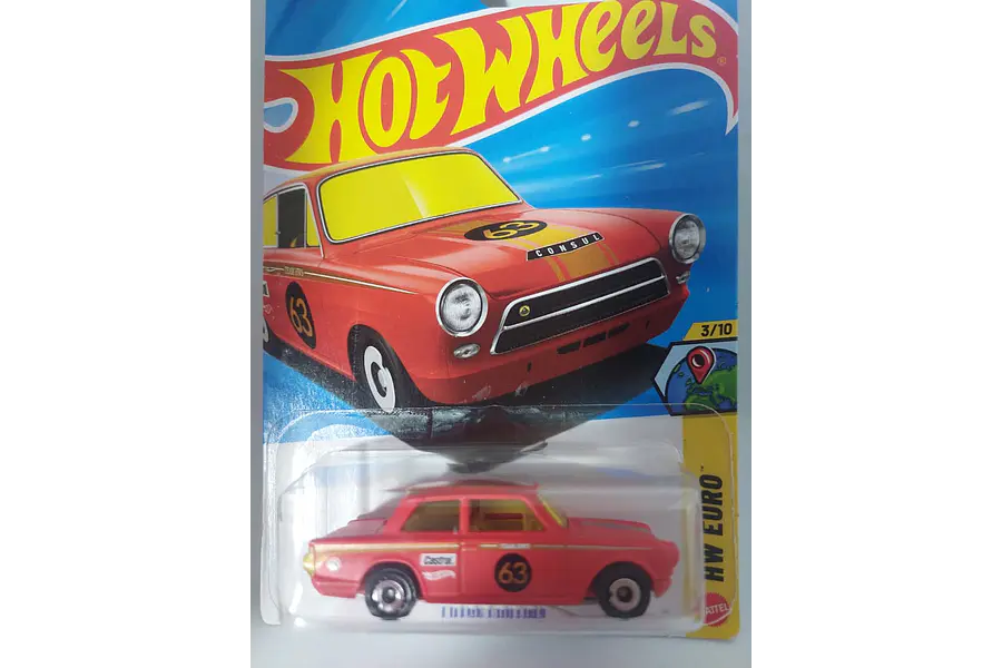 Lotus cortina Hot Wheels, Escala 1-64