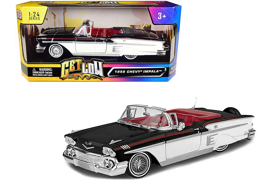 Chevrolet Impala 1958 1/24 Escala motor max 