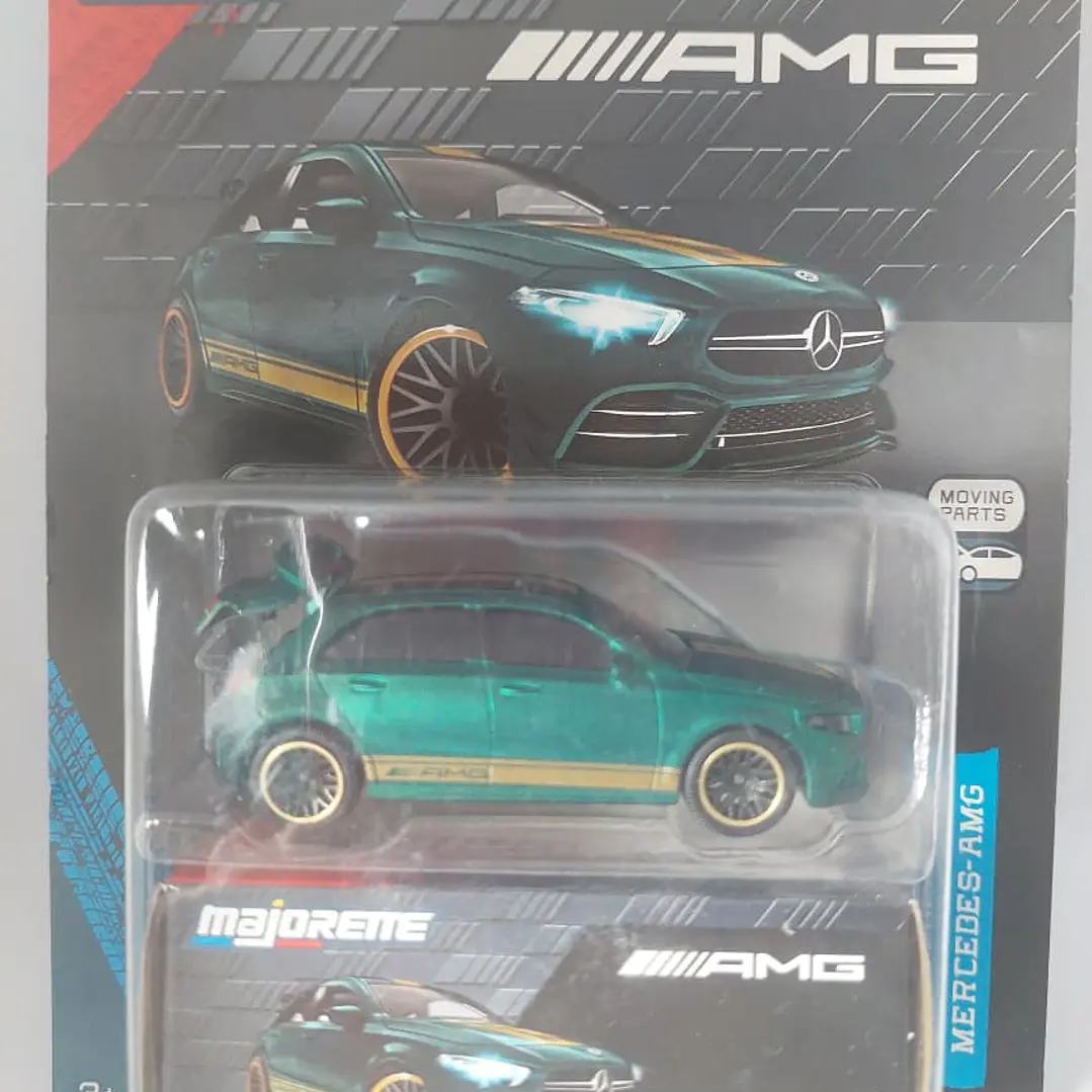 Mercedes Benz AMG A35 VERDE Escala 1/64 Marca Majorette 1