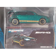 Mercedes Benz AMG A35 VERDE Escala 1/64 Marca Majorette