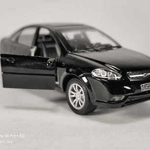 Chevrolet Optra 1/36 Chino Luces LED Negro