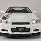 Nissan Skyline GTR  1:24 Jinlifang Blanco - Miniatura 1