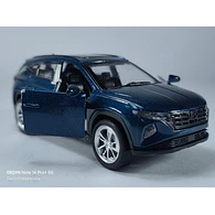 Hyundai Tucson azul escala 1/36 Luces Led