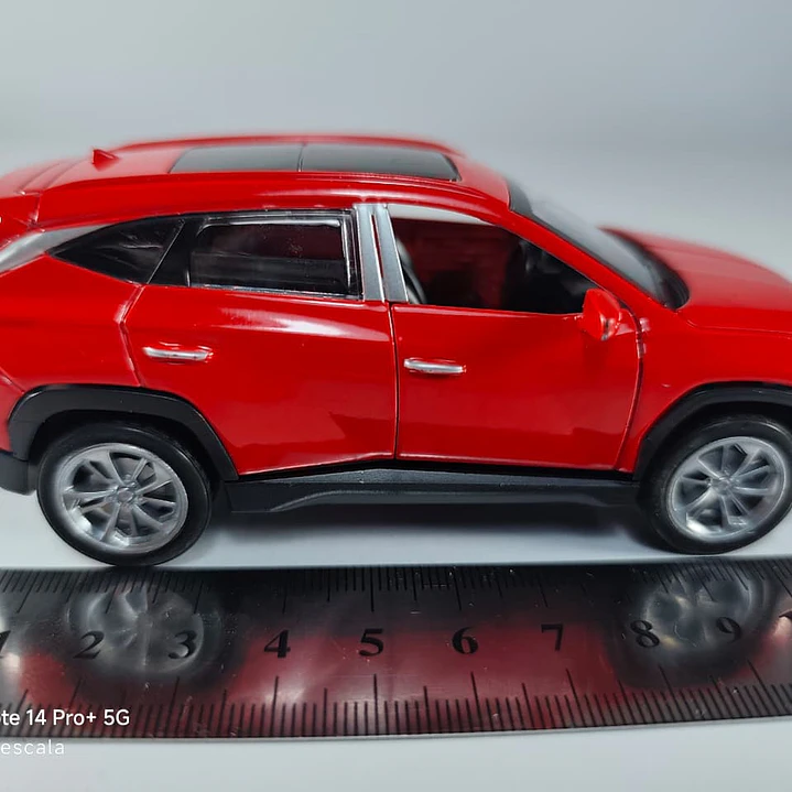 Hyundai Tucson Rojo escala 1/36 Luces Led 9