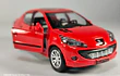 PEUGEOT 207, Escala 1:36, Marca china ROJO
