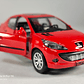 PEUGEOT 207, Escala 1:36, Marca china ROJO - Miniatura 8