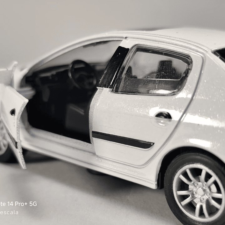 PEUGEOT 207, Escala 1:36, Marca china BLANCO 2