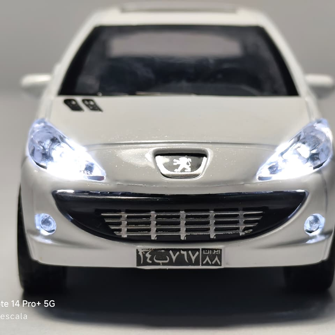 PEUGEOT 207, Escala 1:36, Marca china BLANCO 3
