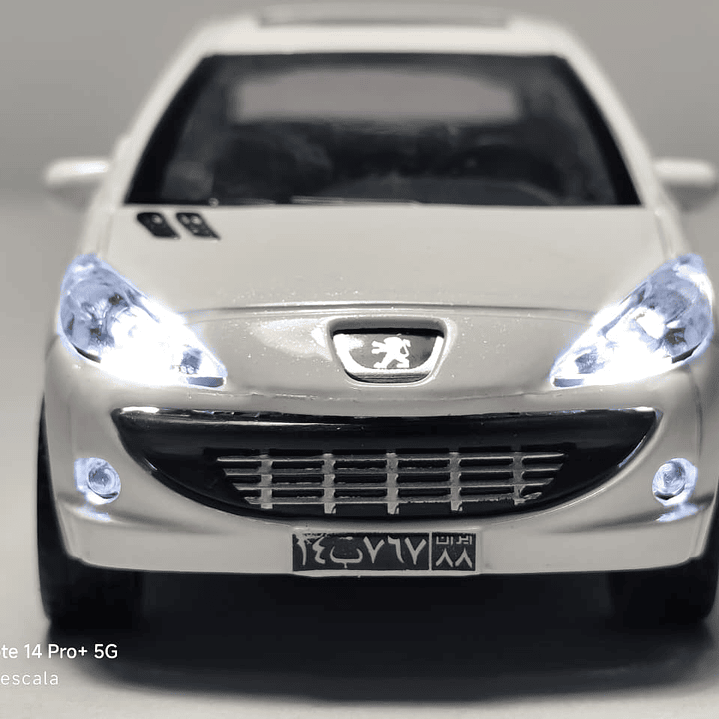 PEUGEOT 207, Escala 1:36, Marca china BLANCO 3