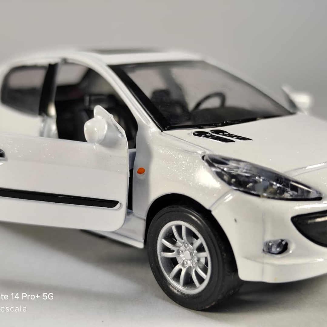 PEUGEOT 207, Escala 1:36, Marca china BLANCO 4