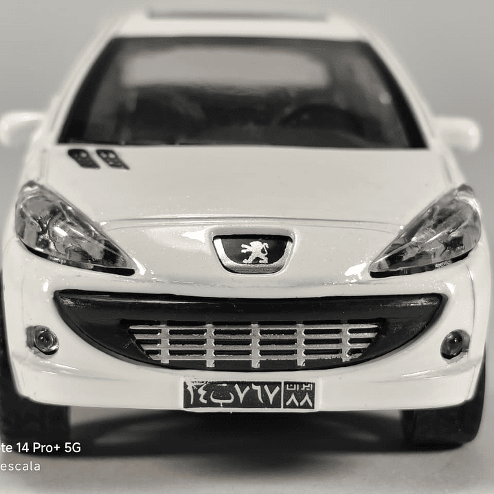 PEUGEOT 207, Escala 1:36, Marca china BLANCO 6