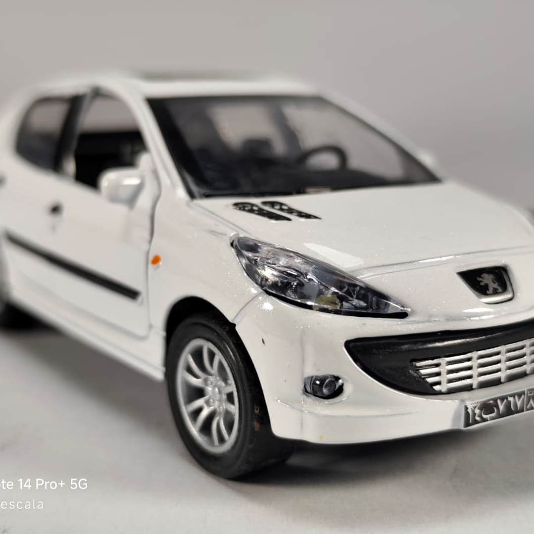 PEUGEOT 207, Escala 1:36, Marca china BLANCO 8