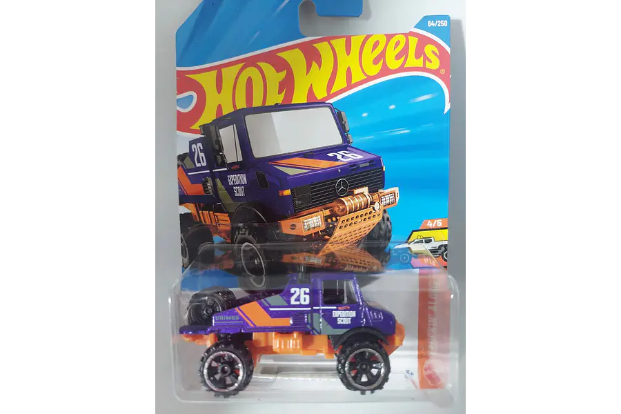 Mercedes-Benz Unimog 1300L, Hot Wheels, Escala 1-64