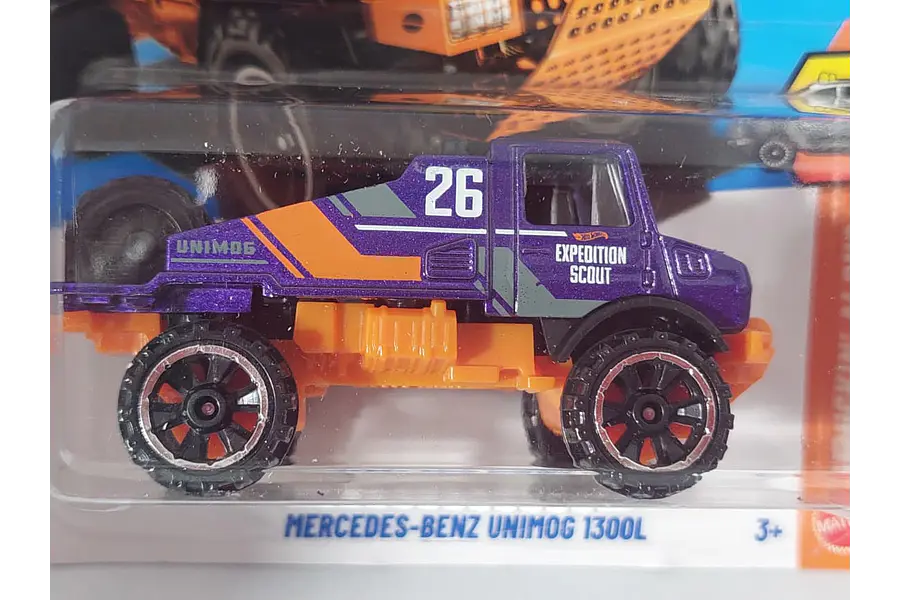 Mercedes-Benz Unimog 1300L, Hot Wheels, Escala 1-64