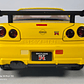 Nissan Skyline Gtr  ESCALA 1:24 MARCA JINLIFANG, AMARILLO  - Miniatura 3