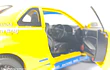 Nissan Skyline Gtr  ESCALA 1:24 MARCA JINLIFANG, AMARILLO 