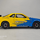 Nissan Skyline Gtr  ESCALA 1:24 MARCA JINLIFANG, AMARILLO  - Miniatura 11