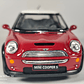 Mini Cooper S ROJO,  Escala 1/28 marca kinsmart   - Miniatura 2