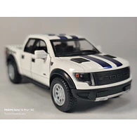 Ford F-150 Raptor 2013 blanca, Kinsmart, Escala 1-36