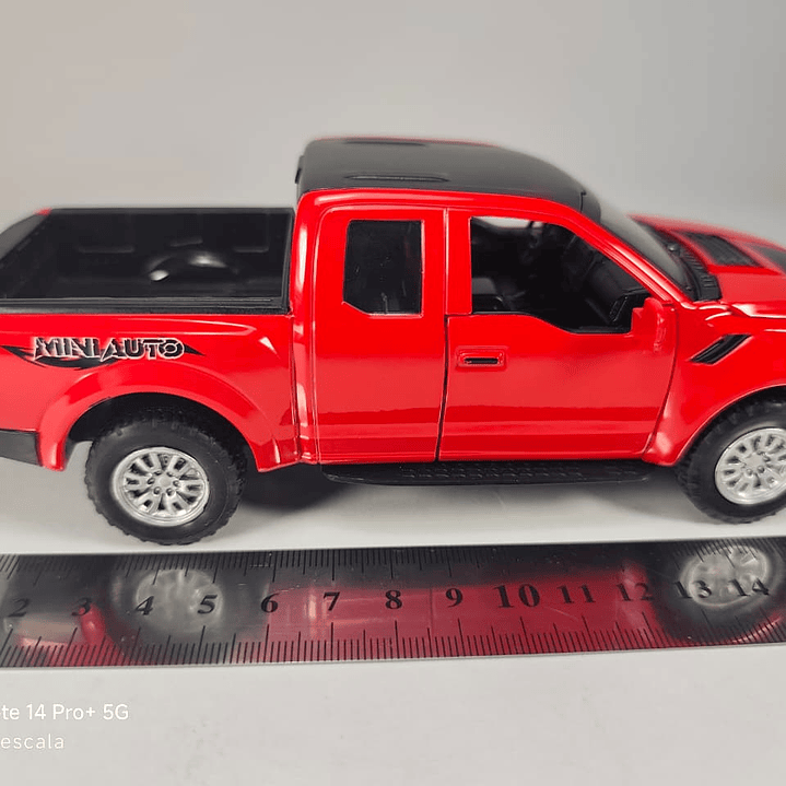 Ford f 150 Raptor roja, Escala 1/32 miniauto-leds 5