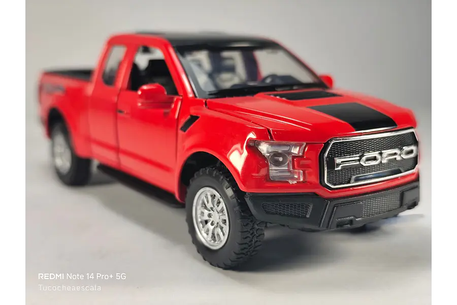 Ford f 150 Raptor roja, Escala 1/32 miniauto-leds
