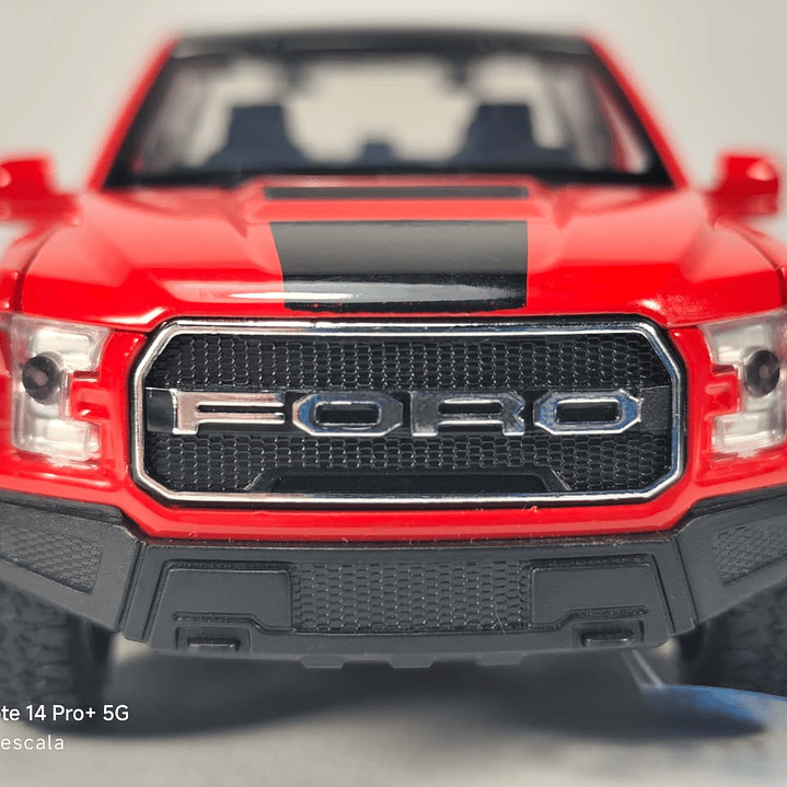 Ford f 150 Raptor roja, Escala 1/32 miniauto-leds 8
