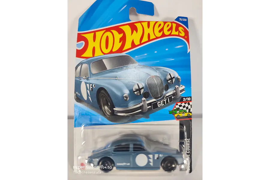 JAGUAR MK1 Gris HOT WHEELS , Escala 1-64