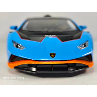 Lamborghini Huracán  AZUL ESCALA 1/24 Marca Jinglifang Luces Led-