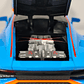 Lamborghini Huracán  AZUL ESCALA 1/24 Marca Jinglifang Luces Led- - Miniatura 5