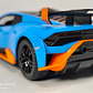 Lamborghini Huracán  AZUL ESCALA 1/24 Marca Jinglifang Luces Led- - Miniatura 10