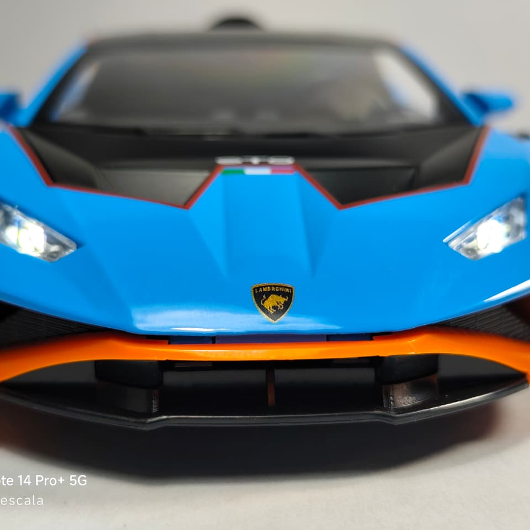 Lamborghini Huracán  AZUL ESCALA 1/24 Marca Jinglifang Luces Led- 11