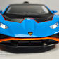 Lamborghini Huracán  AZUL ESCALA 1/24 Marca Jinglifang Luces Led- - Miniatura 11