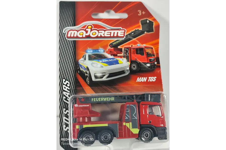 Man TGS Carro De Bomberos A Escala Majorette 