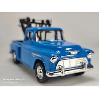 Grua Chevrolet Stepside Tow Truck 1955 Azul Carro A Escala Marca Welly