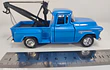 Grua Chevrolet Stepside Tow Truck 1955 Azul Carro A Escala Marca Welly