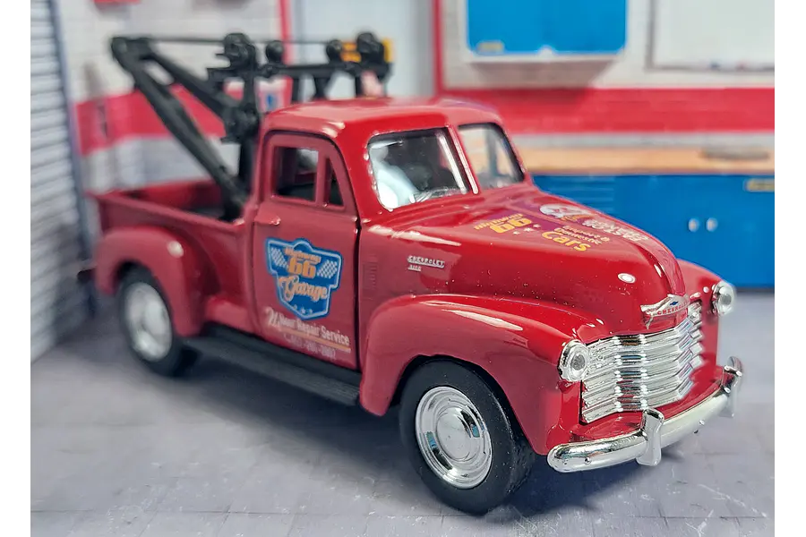 Grua Chevrolet 3100 Roja 1953 Escala 1/36 Marca Welly