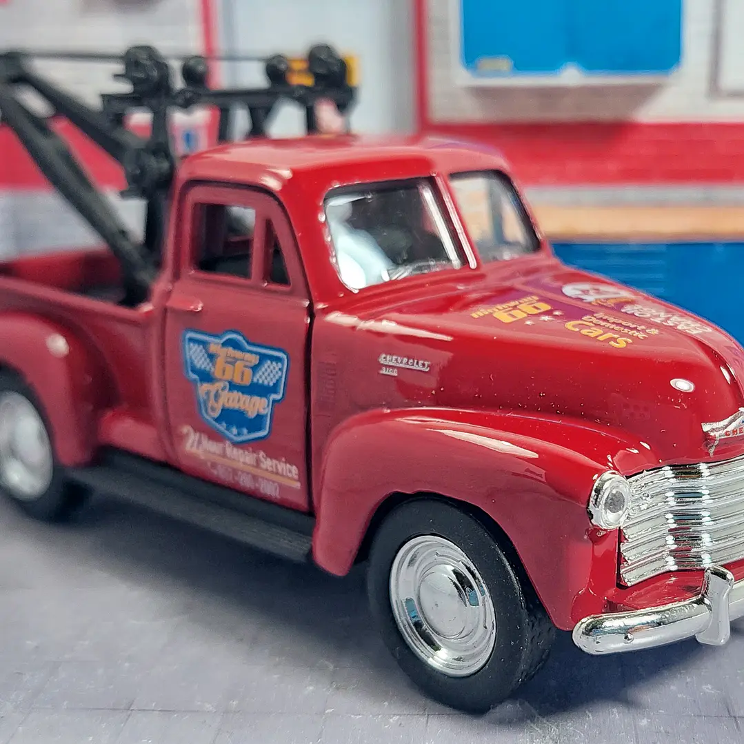 Grua Chevrolet 3100 Roja 1953 Escala 1/36 Marca Welly 1