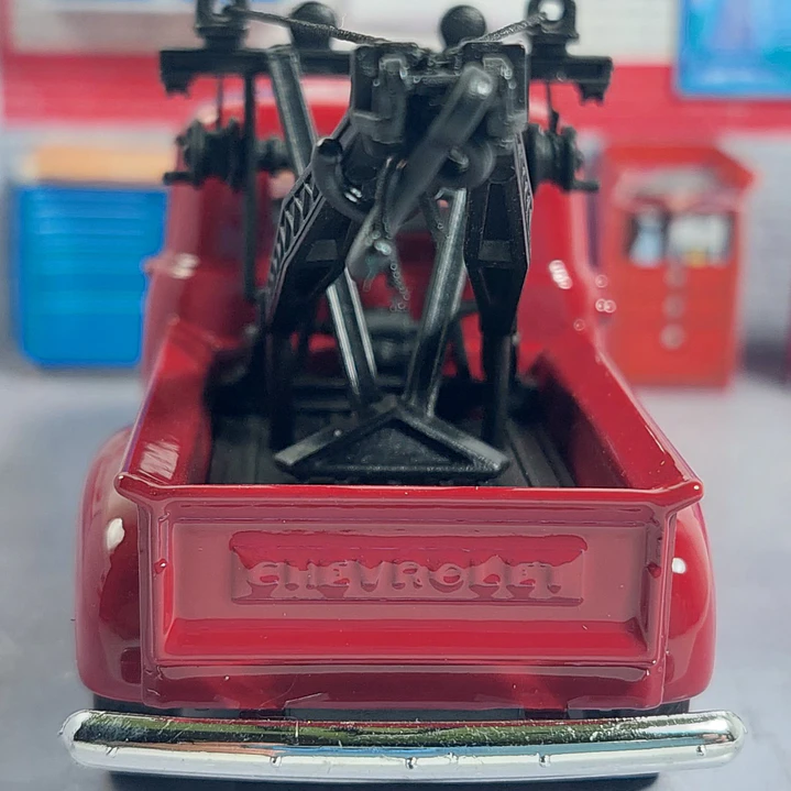 Grua Chevrolet 3100 Roja 1953 Escala 1/36 Marca Welly 3