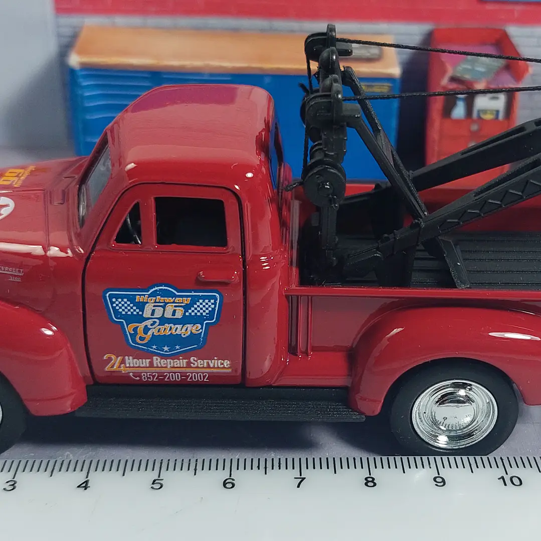 Grua Chevrolet 3100 Roja 1953 Escala 1/36 Marca Welly 5