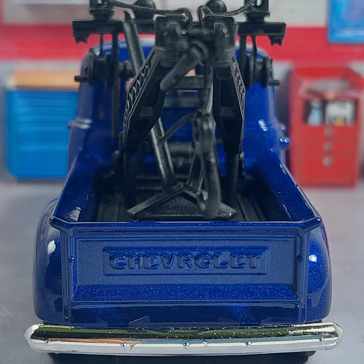 Grua Chevrolet 3100 Azul 1953 Escala 1/36 Marca Welly 5