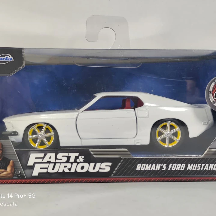FORD MUSTANG 1969 DE ROMAN , RAPIDO Y FURIOSO 1/32 MARCA JADA 8