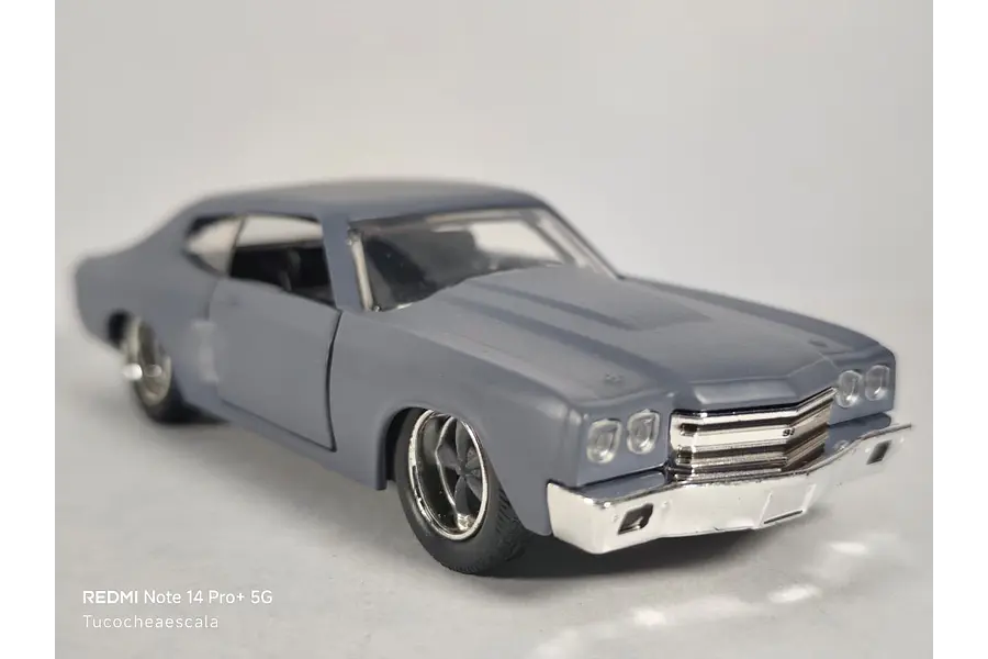 Chevrolet Chevelle 1955 GRIS Jada, Escala 1-32 De Dom