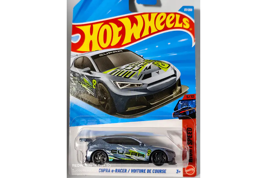 Cupra e Racer Hot Wheels , escala 1/64-