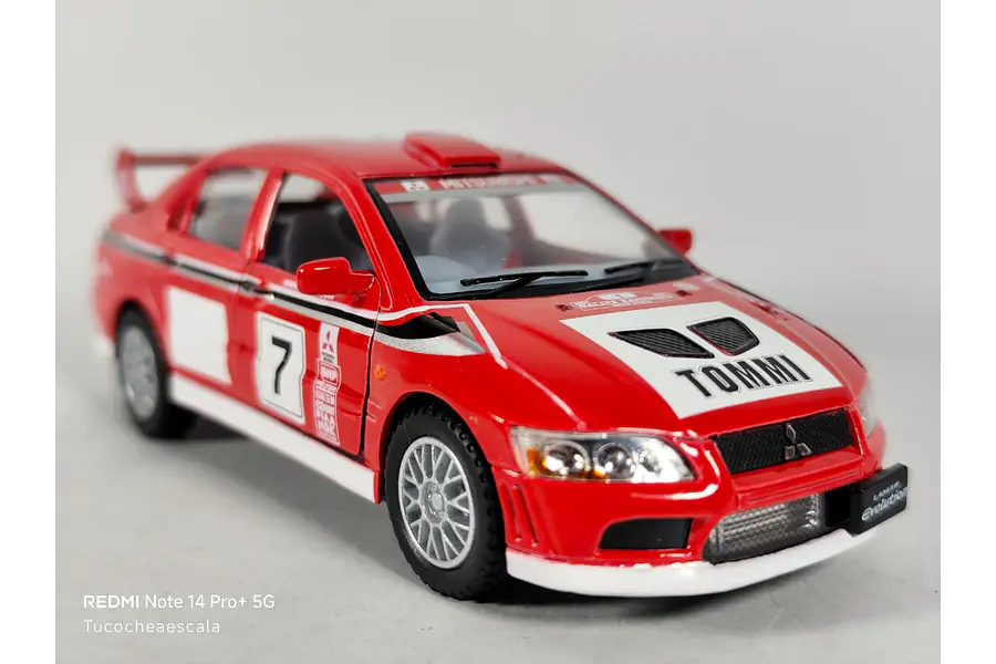 Mitsubishi Lancer Evo Vii Wrc , Escala 1/36 marca Kinsmart