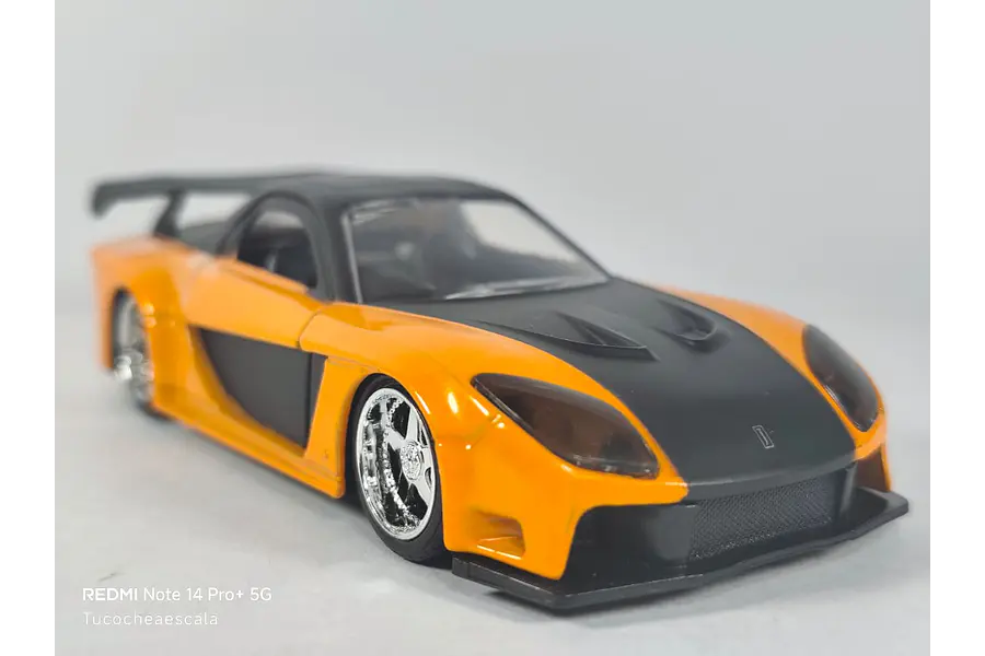 Mazda RX7 de Hans Rapido y Furioso marca jada escala 1/32 