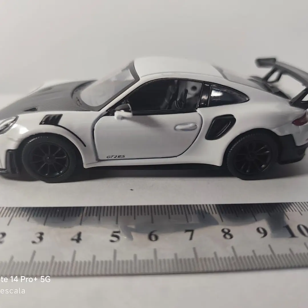 Porsche GT2 RS BLANCO Escala 1/36 Marca KINSMART 4