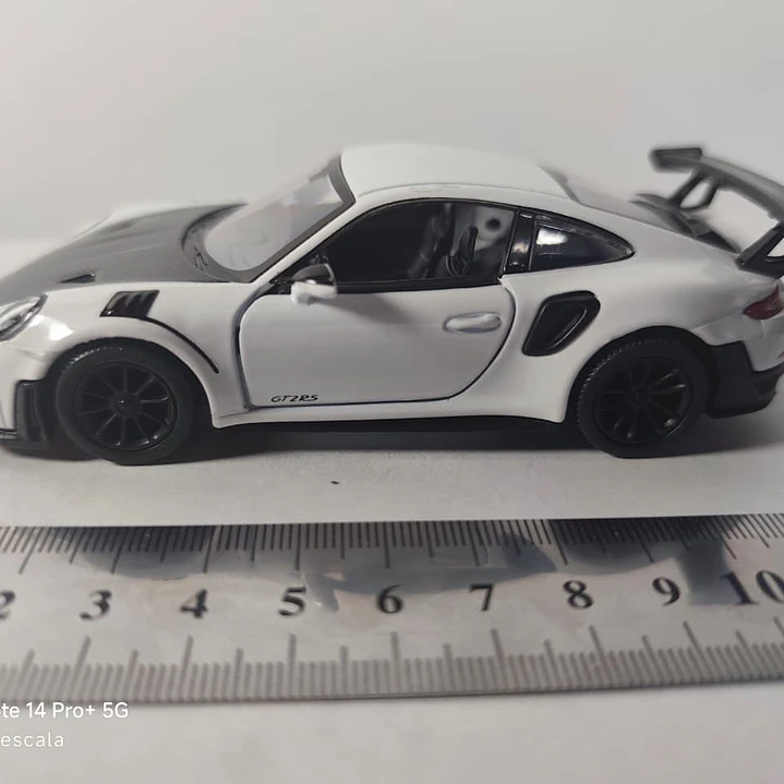 Porsche GT2 RS BLANCO Escala 1/36 Marca KINSMART 4