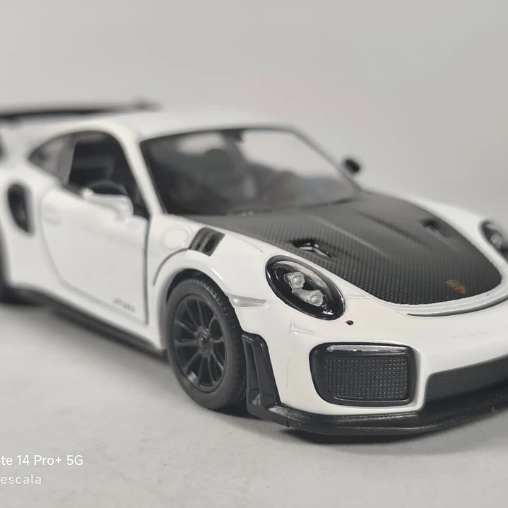 Porsche GT2 RS BLANCO Escala 1/36 Marca KINSMART 1