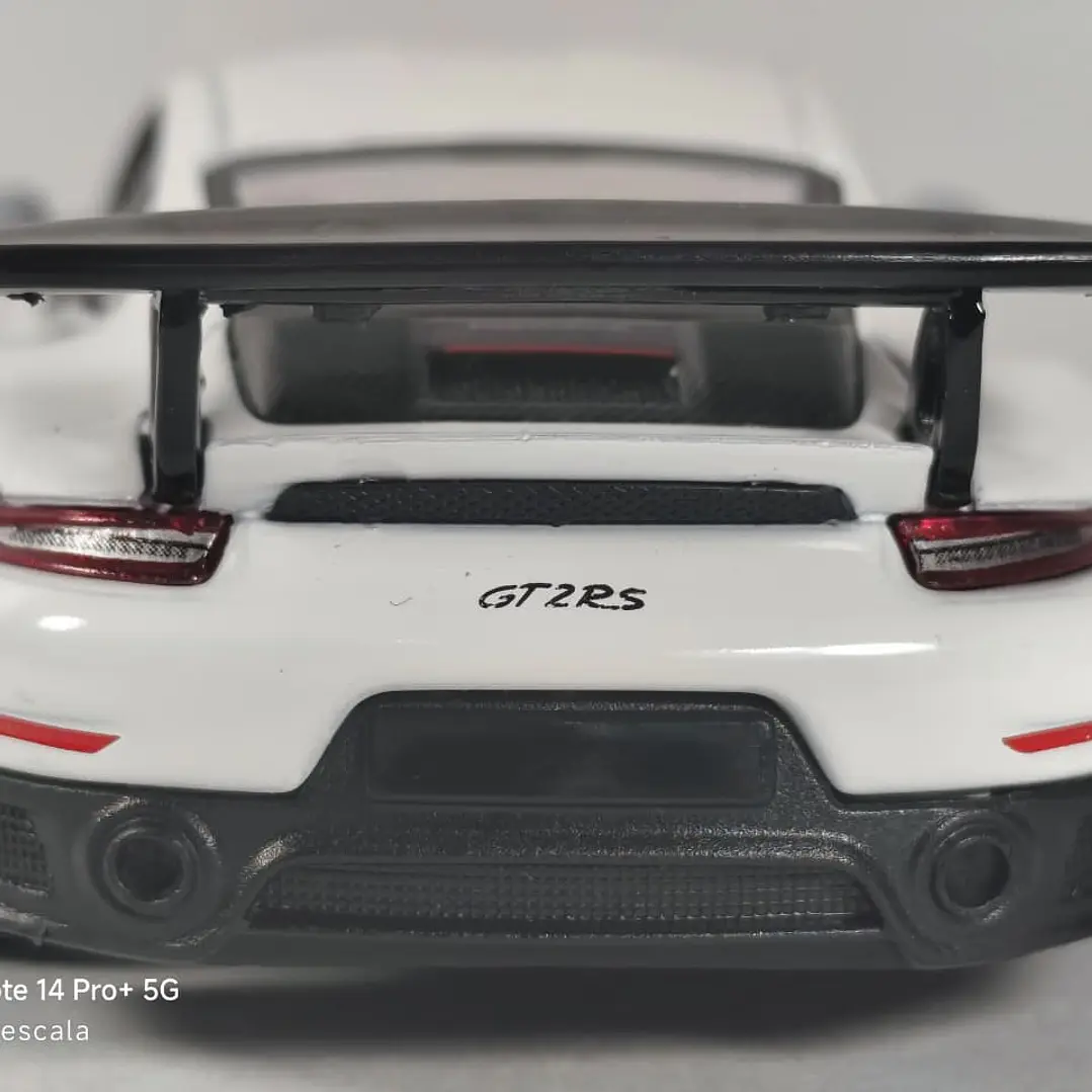 Porsche GT2 RS BLANCO Escala 1/36 Marca KINSMART 5